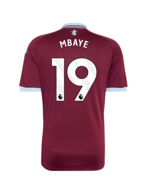 Moški Nogometna dresi replika Aston Villa Ibrahim Mbaye #19 Domači 2026-27 Kratek rokav Moški Nogometna dresi replika Aston Villa Ibrahim Mbaye #19 Domači 2026-27 Kratek rokav